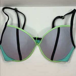 Victoria’s Secret Color Block Push Up Bikini Top